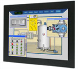 Fanless rack mount PC with 15 inch touch screen