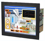 Fanless industrial PC with 19 inch touch screen
