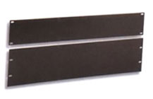 TR-FIL-xx 1U, 2U, 3U, 4U, 6U black rack mount filler panels